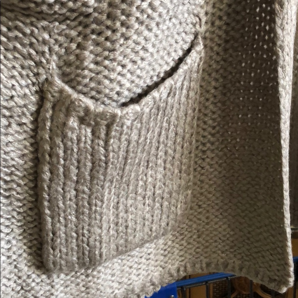 TAUPE CARDIGAN SWEATER - Picture 7 of 9